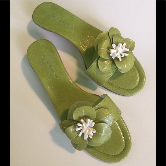Mika Paoli Italian sandals, green, 9.5, $35 - Picture 2 of 3